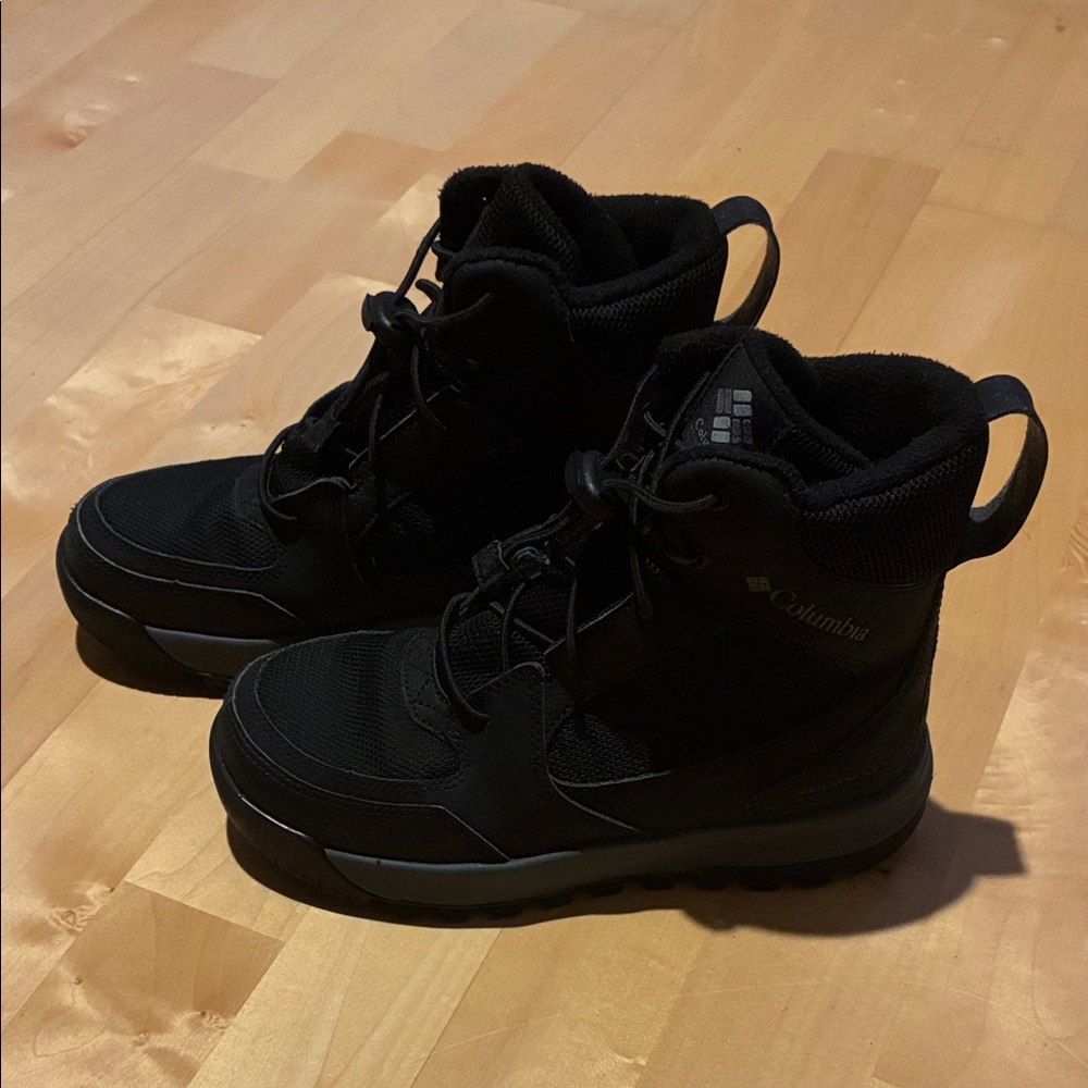Columbia Black Insulated Waterproof Snow Boots